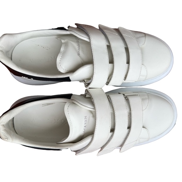 Alexander McQueen Women's Oversized Triple Strap Sneaker Velcro White Black 41 - Picture 6 of 8